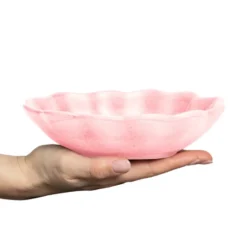 Oyster skål 16x18 cm, Ljusrosa
