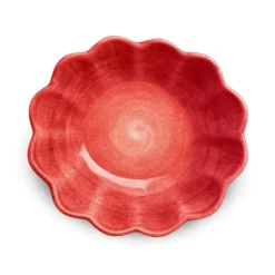 Oyster skål 16x18 cm, Röd