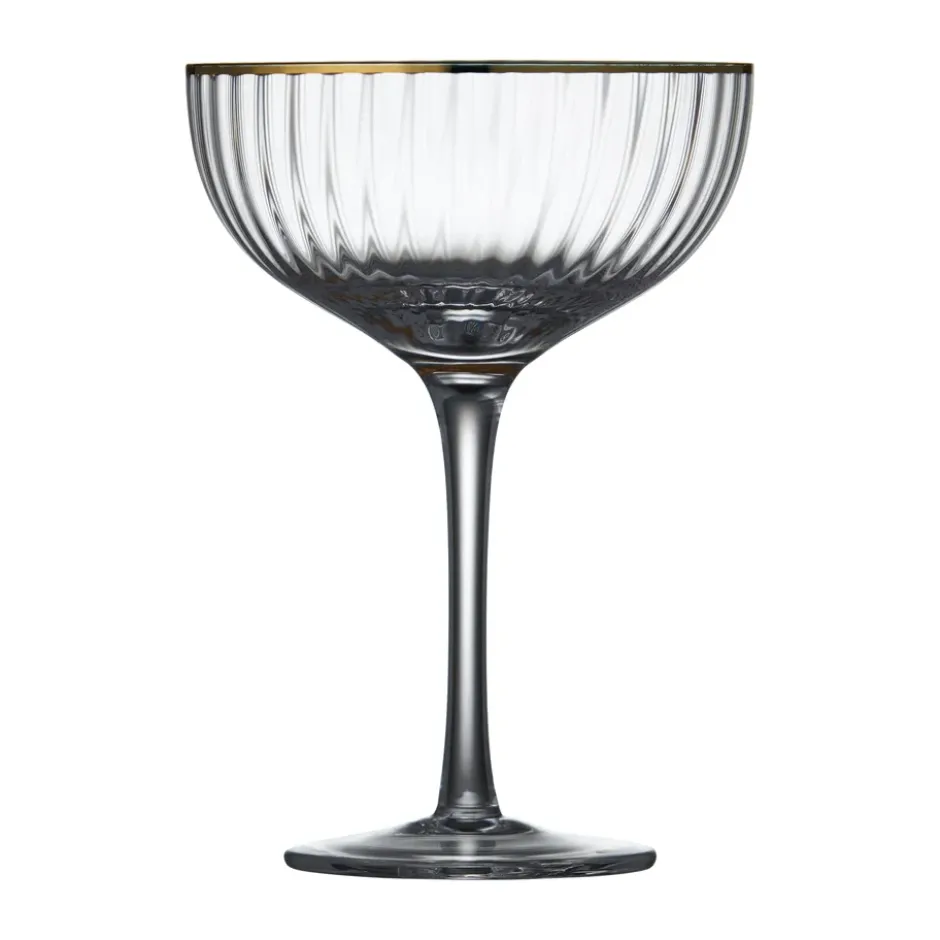 Palermo Gold cocktailglas 31,5 cl 4-pack, Klar-guld