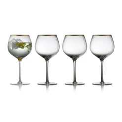 Palermo Gold gin & tonicglas 65 cl 4-pack, Klar-guld
