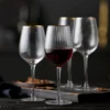 Palermo Gold rödvinsglas 40 cl 4-pack, Klar-guld