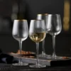Palermo Gold vitvinsglas 30 cl 4-pack, Klar-guld