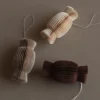Paper candy julhänge, Beige