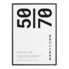 Paper Collective ram plexiglas-svart, 50x70 cm