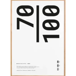 Paper Collective ram plexiglas-ek, 70x100 cm
