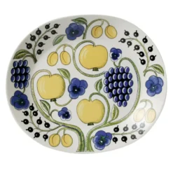 Paratiisi fat ovalt 36 cm, Blå