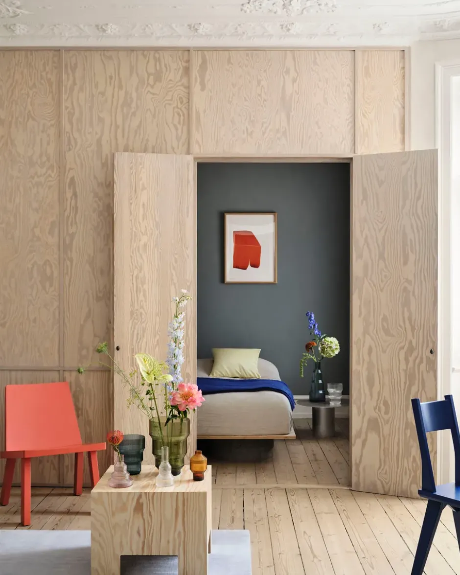 Pavilion vas Ø80x134 mm, Mörk bärnsten