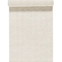 Pebble ullmatta vit, 80x240 cm