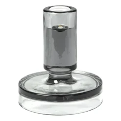 Petra ljusstake smoked pearl dark grey, 11 cm