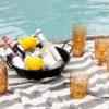 Picknick Juni plastglas 4-pack, Amber