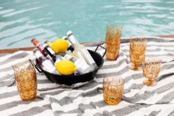 Picknick Juni plastglas 4-pack, Amber