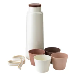 PICNIC termosflaska med 4 koppar, Blossom