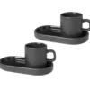 Pilar espressokopp med fat 2-pack, Agave green