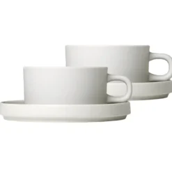 Pilar temugg med fat 2-pack, Moonbeam