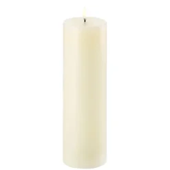 Pillar LED-ljus 7,8 x 25 cm, Ivory