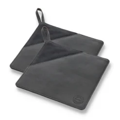 Pillivuyt Gourmet grytlapp 20,5x20,5 cm 2-pack, Svart läder