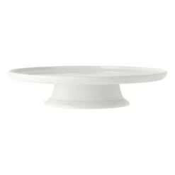 Pillivuyt tårtfat på fot Ø30 cm, Vit