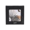 Pine Cone glasunderlägg 6-pack, Cotton white