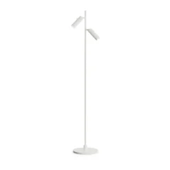 Pipeline golvlampa, Mattvit, dubbel