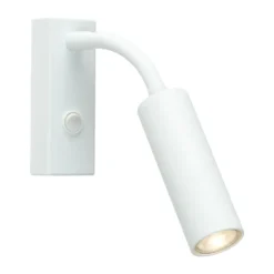 Pipeline vägglampa, Mattvit, flex