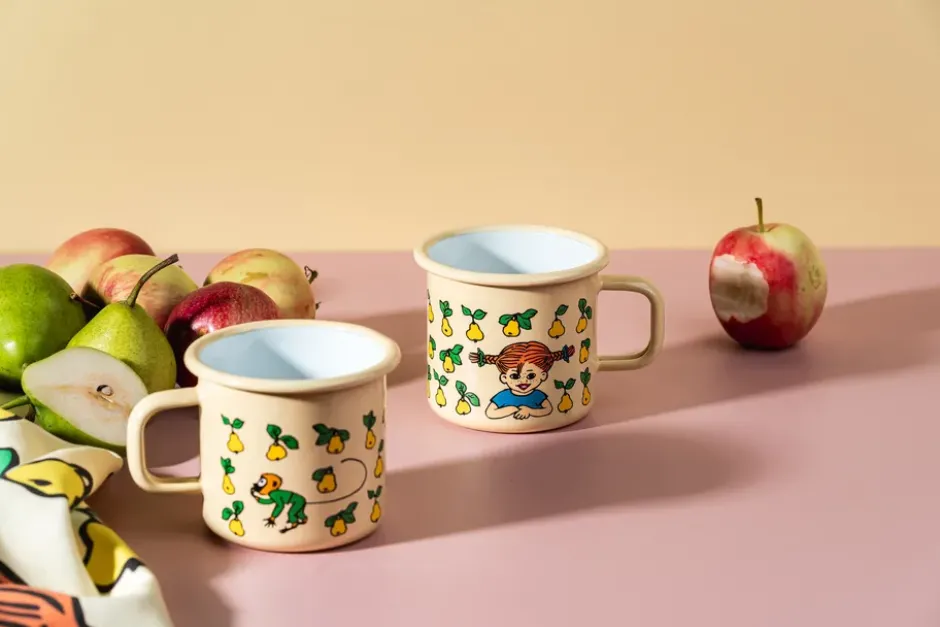 Pippi Långstrump emaljmugg 3,7 dl, Fruits