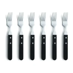 Pizza grillgaffel 6-pack, Svart