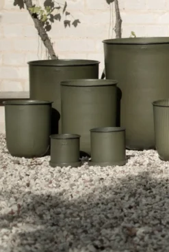 Plant pot kruka small 2-pack, Green