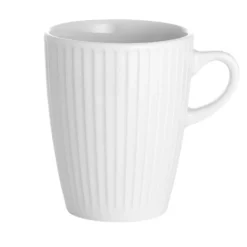 Plissé mugg 27 cl, Vit