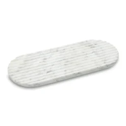Podium bricka 40 cm, Mixed white marble