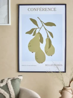 Poire poster med ram 52x72 cm, Poire-black pine