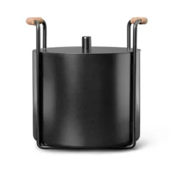 Port tändveds- och askhink, Black