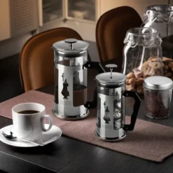 Preziosa kaffepress 8 koppar, Silver-svart