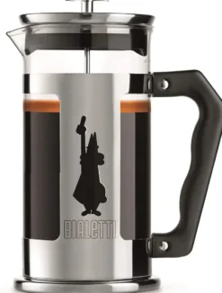 Preziosa kaffepress 8 koppar, Silver-svart