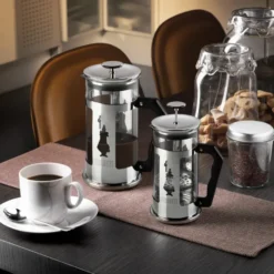 Preziosa kaffepress 3 koppar, Silver-svart