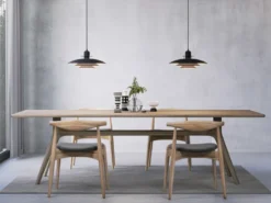 Primus pendel Ø43 cm, Denim-mässing