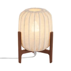 Prisma bordslampa, Dark ash-Natural, Mini Ø16x24,3 cm