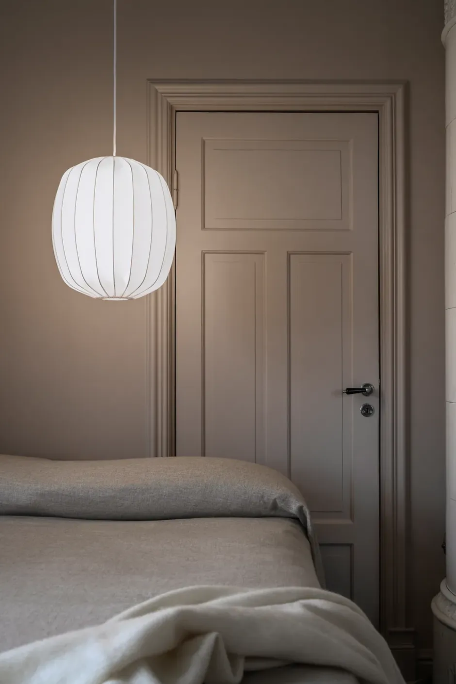 Prisma lampskärm Ø25 cm linne, Natural