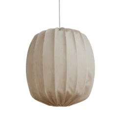 Prisma lampskärm Ø45 cm linne, Natural