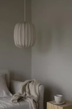 Prisma lampskärm Ø35 cm linne, Natural