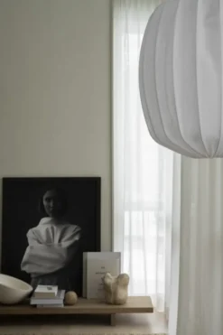 Prisma lampskärm Ø45 cm linne, White