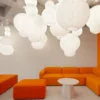 Puff Multitude lampskärm 23x60 cm, Vit