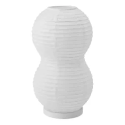 Puff Twist bordslampa 16x28,5 cm, Vit
