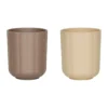 Pullo kopp 2-pack, Taupe-vanilla