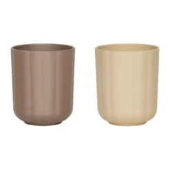 Pullo kopp 2-pack, Taupe-vanilla