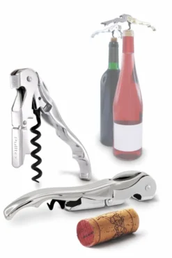 Pulltaps Classic vinöppnare m hölster, Rostfritt stål