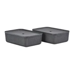 Pulp förvaringsbox 32x48 cm 2-pack, Black