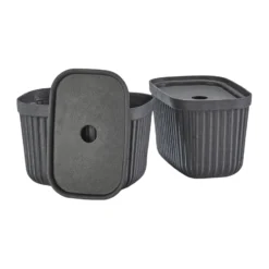 Pulp förvaringsbox 15x23 cm 2-pack, Black
