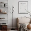 Punto golvlampa 160 cm, Matt svart