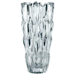 Quartz vas 26 cm, Klar