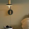 Quinn vägglampa kort, Mattsvart